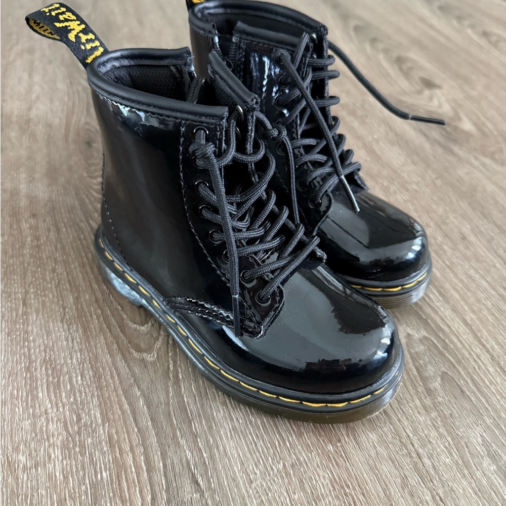 Dr Marten’s Toddler Black Patent Leather Boots